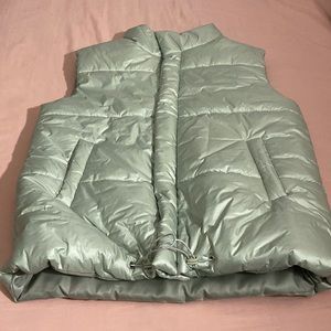 SHEIN Mint Green Puffer Vest